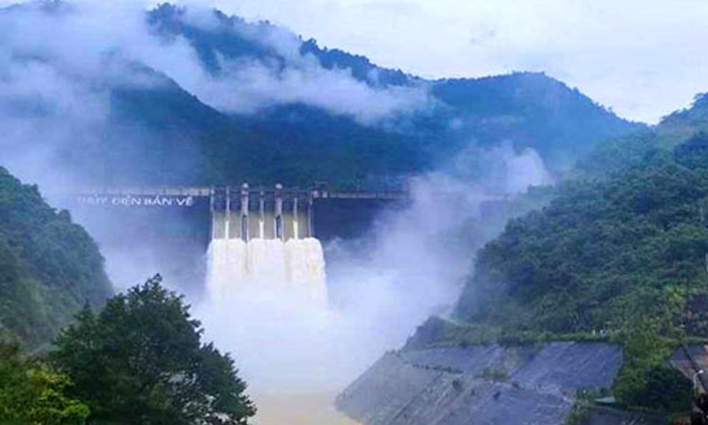 Công ty Thủy điện Bản Vẽ vận hành xả lũ với lưu lượng lớn