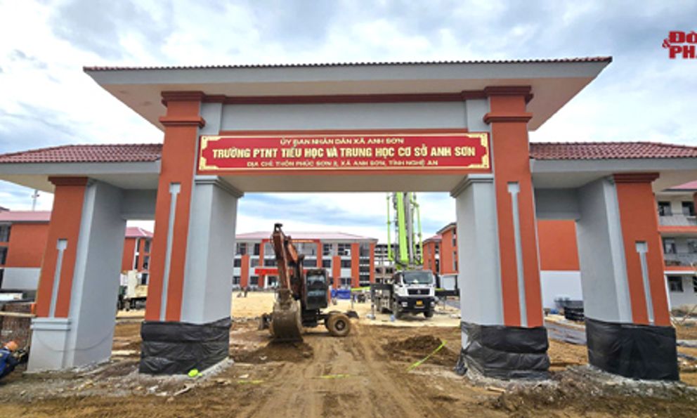 Nghệ An: Diện mạo trường nội trú liên cấp Anh Sơn trước ngày khai giảng năm học mới 2026-2027