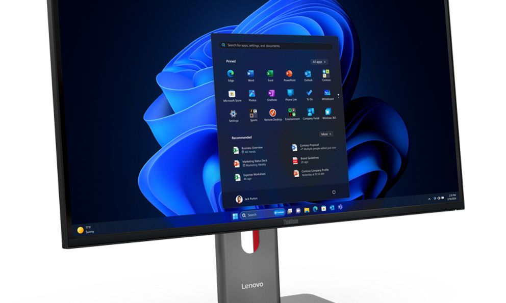 Giới thiệu loạt màn hình ThinkVision mới, Lenovo cho thấy tại sao màn hình cũng cần có AI