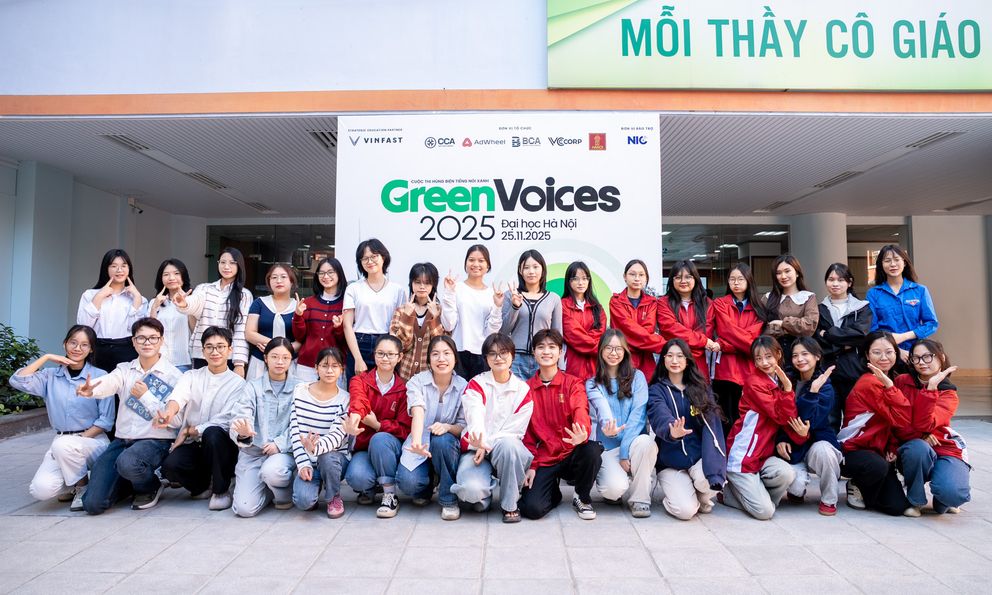 Green Voices tiếp nối hành trình xanh tại Đại học Hà Nội, tiếp tục tìm ra gương mặt sáng giá cho vòng Chung kết