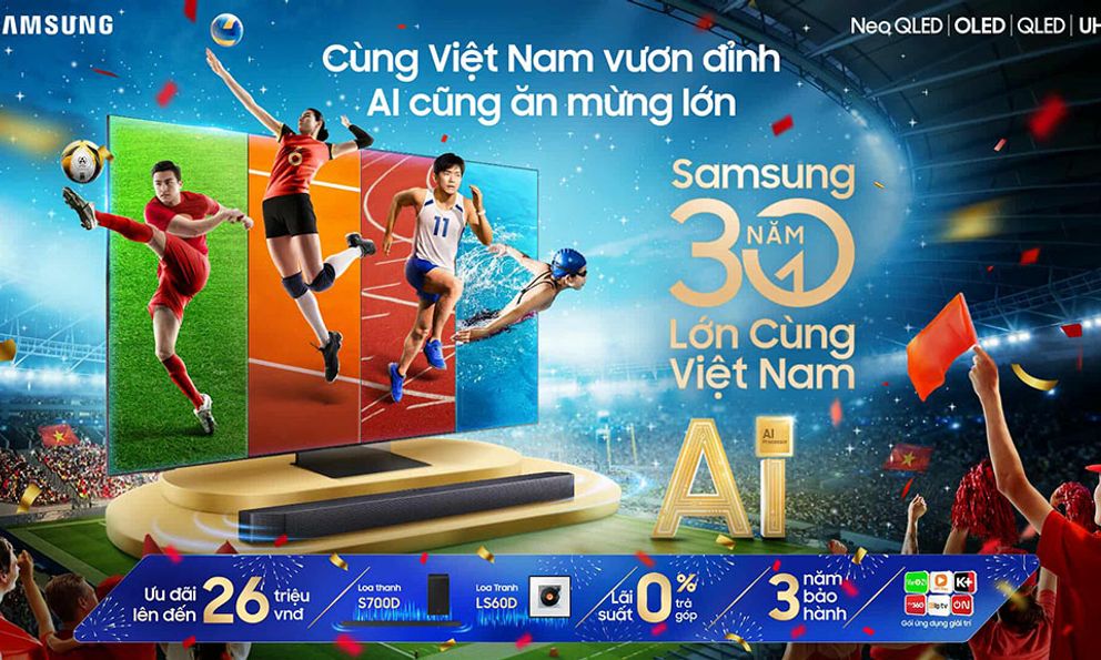 Samsung hợp tác FPT Play mang nội dung SEA Games 33 lên nền tảng TV