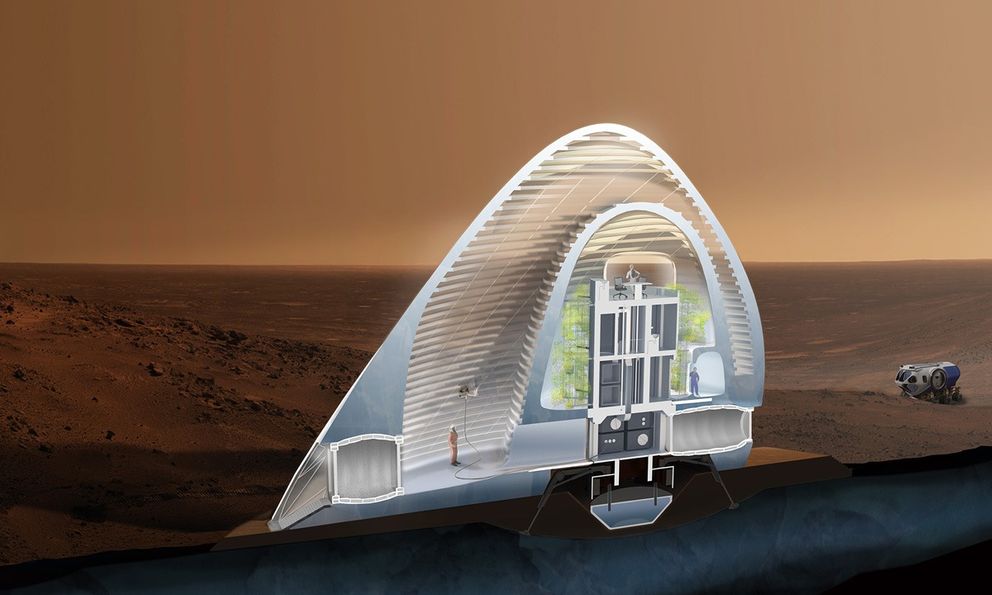 Liệu các khu định cư trên Sao Hỏa trong tương lai có thể được làm từ băng?