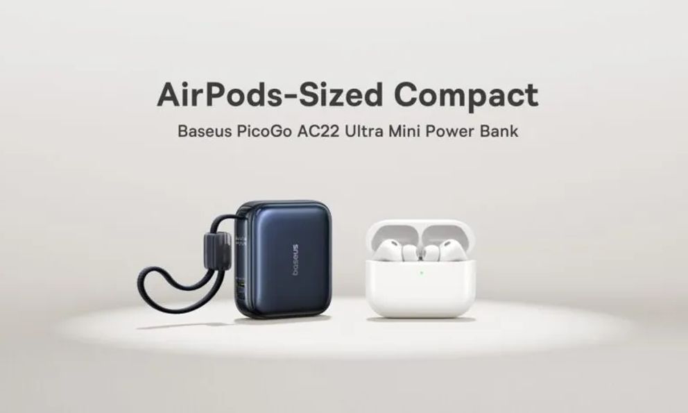 Pin dự phòng Baseus mới bé như hộp sạc AirPods nhưng dung lượng 10.000mAh, sạc nhanh tận 45W