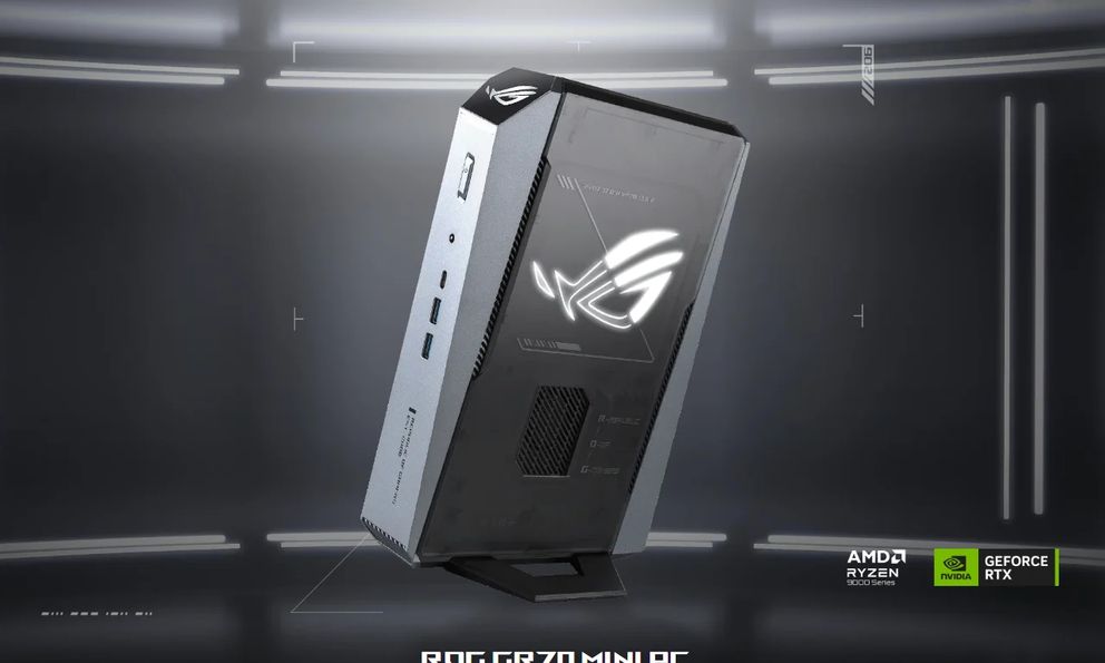 ASUS ROG GR70: mini PC chơi game dùng Ryzen 9 9955HX3D và RTX 5070 vừa lộ diện tại CES 2026