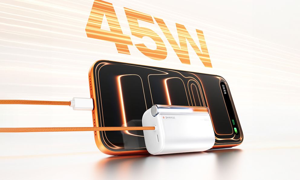 Pin sạc dự phòng Sharge Flow 3 ra mắt: 10.000mAh, sạc nhanh 45W, cáp tích hợp gọn nhẹ