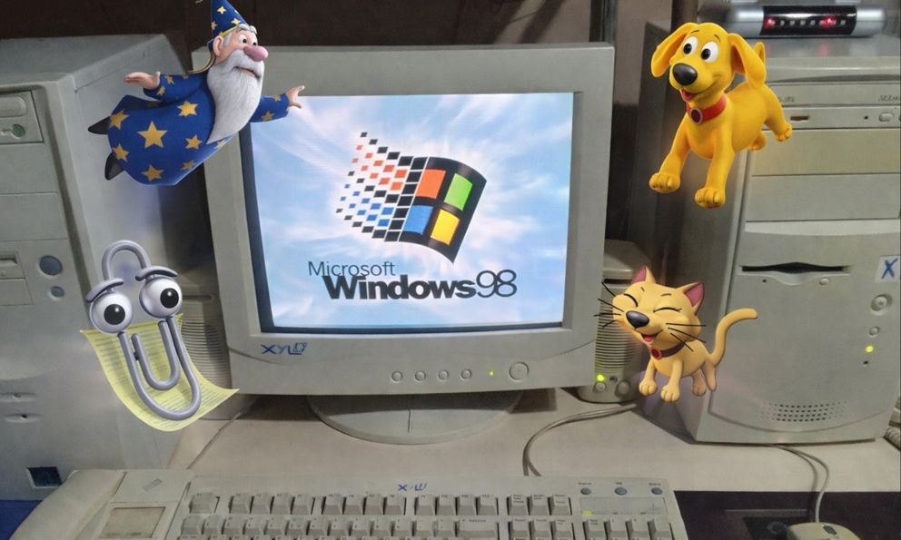 Thấy hình 4 nhân vật này, dân 8x, 9x giật mình nhớ về những “phòng tin”, máy tính Windows 98 từ gần 30 năm trước