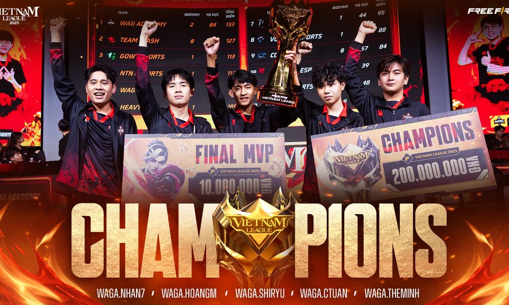 WAG Academy chính thức trở thành tân vương Vietnam League 2025: “đòn đánh quyết định” thuộc về SHIRYU!