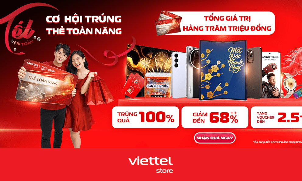 Thị trường bán lẻ công nghệ nhộn nhịp dịp Tết 2026, nhiều sản phẩm giảm giá tới 68%