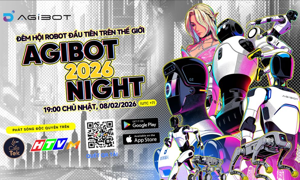 AGIBOT Night - Đêm Kỳ Diệu của Robot 2026 phát sóng độc quyền trên HTVm
