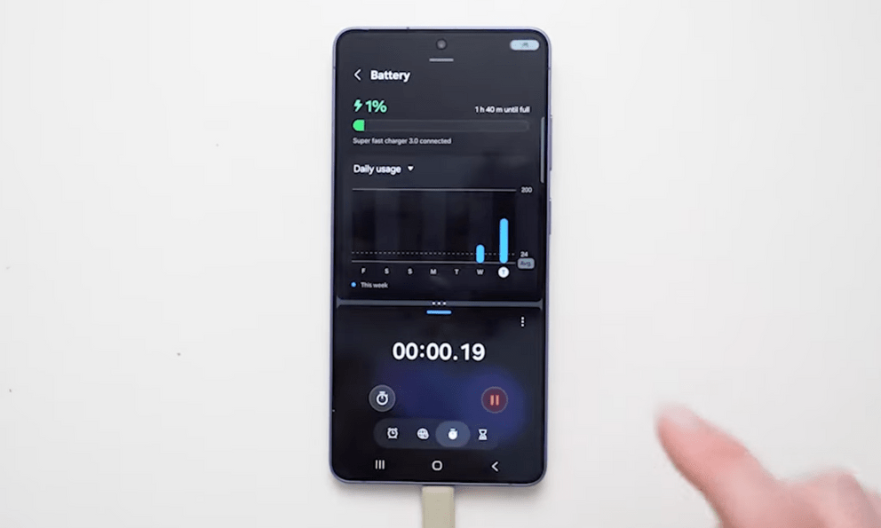 Galaxy S26 Ultra thử nghiệm sạc 60W mới: 46 phút đầy pin, 30 phút đầu nhanh hơn quảng cáo