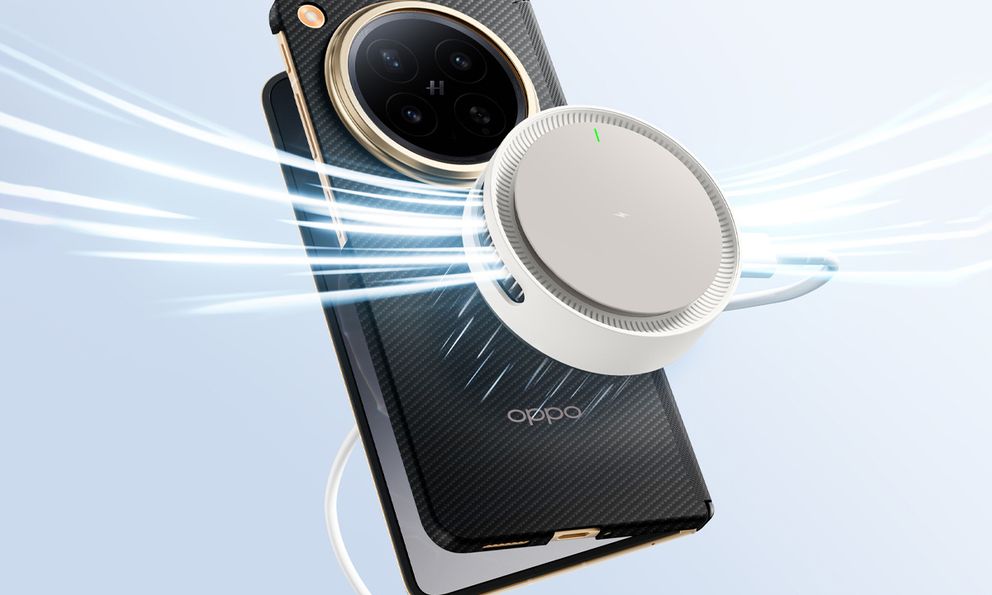 OPPO sắp bán sạc không dây 50W có quạt tản nhiệt, hút dính nam châm với Find N6 sắp ra mắt