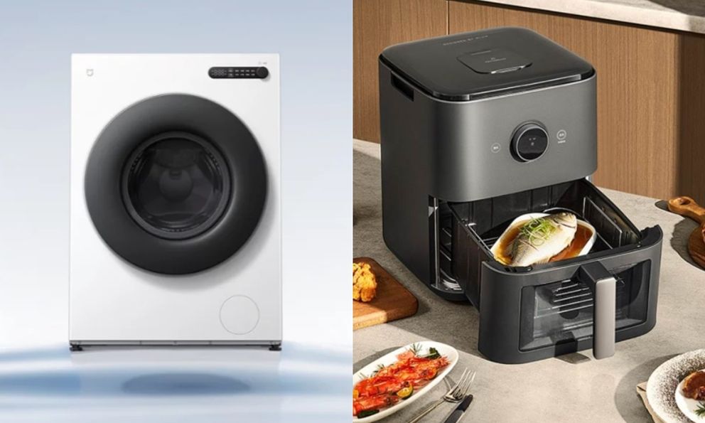 Xiaomi ra mắt nồi chiên không dầu thông minh và máy giặt siêu mỏng, đều hỗ trợ HyperOS Connect