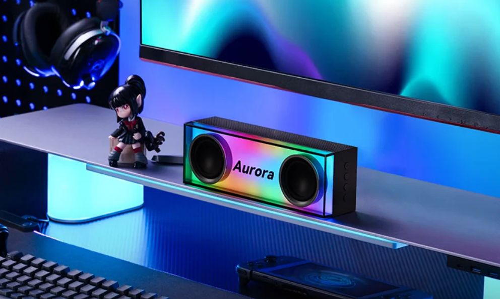 Edifier ra mắt loa Hecate Aurora: nhỏ gọn vừa gầm màn hình, tích hợp đèn RGB và pin 5.200mAh