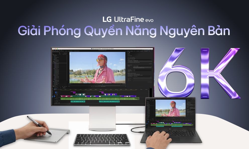 LG ra mắt màn hình 6K đầu tiên thế giới tích hợp Thunderbolt 5, giá 