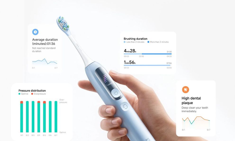 Ra mắt bàn chải điện Xiaomi có màn hình, biết phân tích mảng bám, giá dự kiến tiền triệu