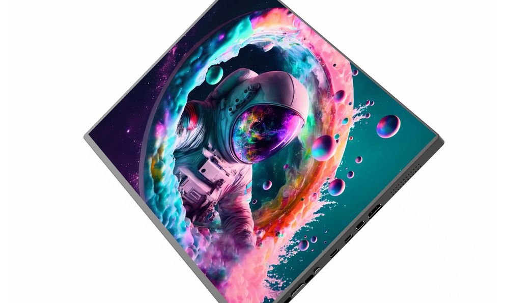 Màn hình di động miniLED 16 inch này có 2000 vùng sáng, tần số quét 240Hz, đủ các loại cổng, giá ngang Android tầm trung