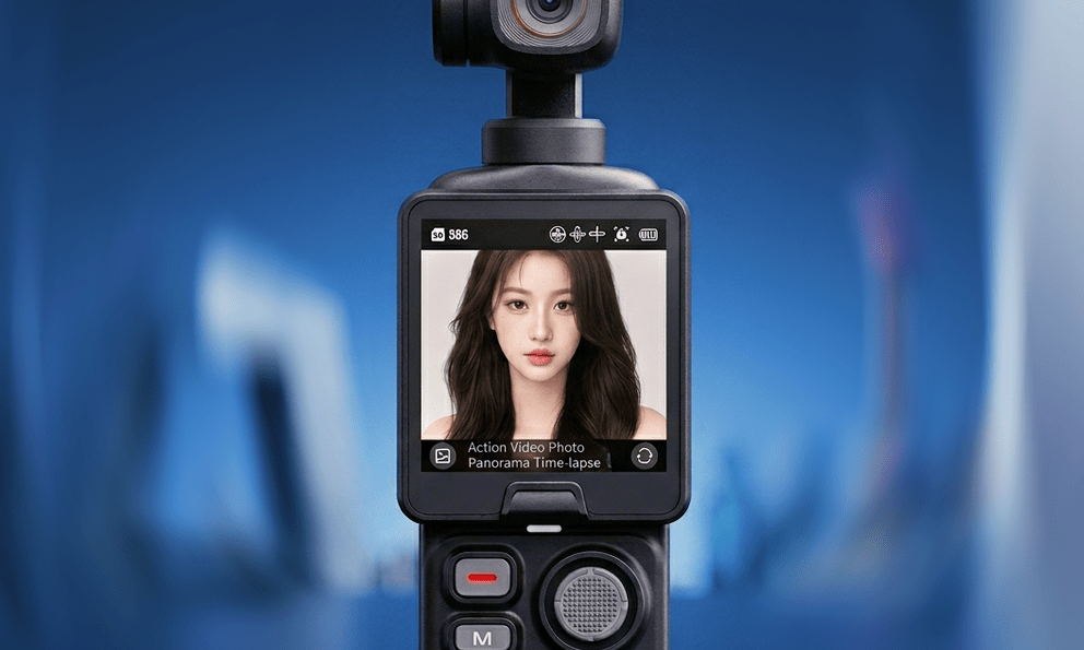 Sắp ra mắt đối thủ Pocket 4 nhưng giá rẻ bằng 2/3: Màn hình trượt, cảm biến to, bộ nhớ trong 64GB