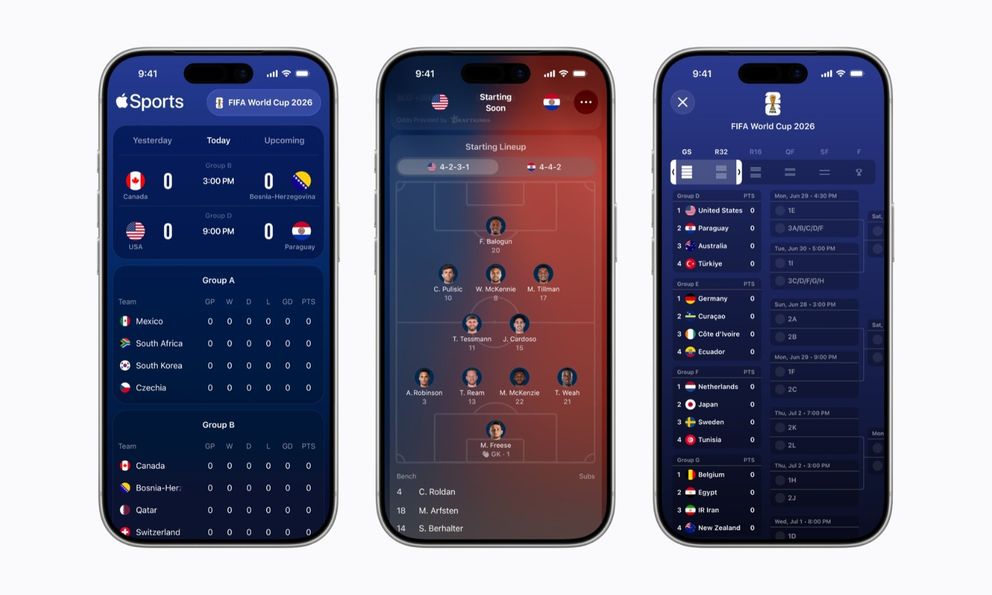 Apple Sports mở rộng ra hơn 170 quốc gia, kịp thời điểm World Cup 2026