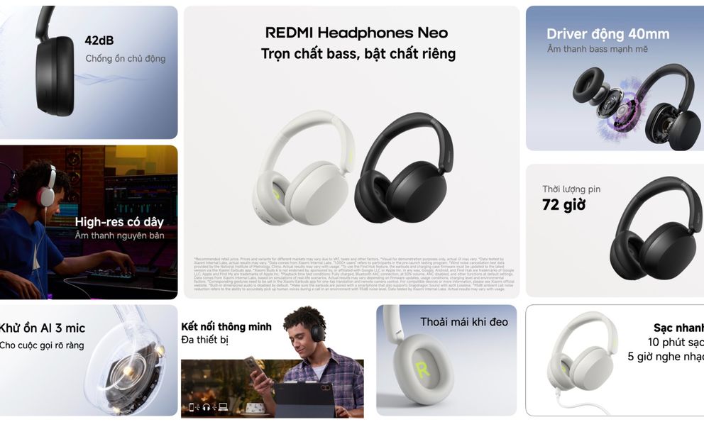 Loạt sản phẩm đồng hồ, tai nghe của Xiaomi vừa ra mắt, giá rẻ chỉ hơn 1 triệu đồng