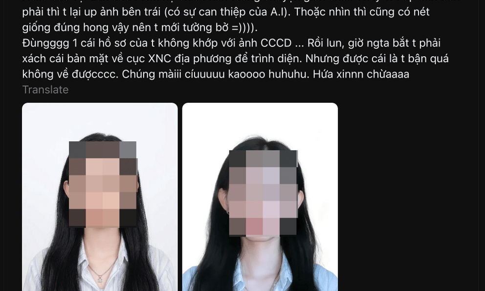 Dùng AI sửa ảnh hộ chiếu, cô gái bị treo hồ sơ, yêu cầu trình diện trực tiếp: Đừng để vài phút 