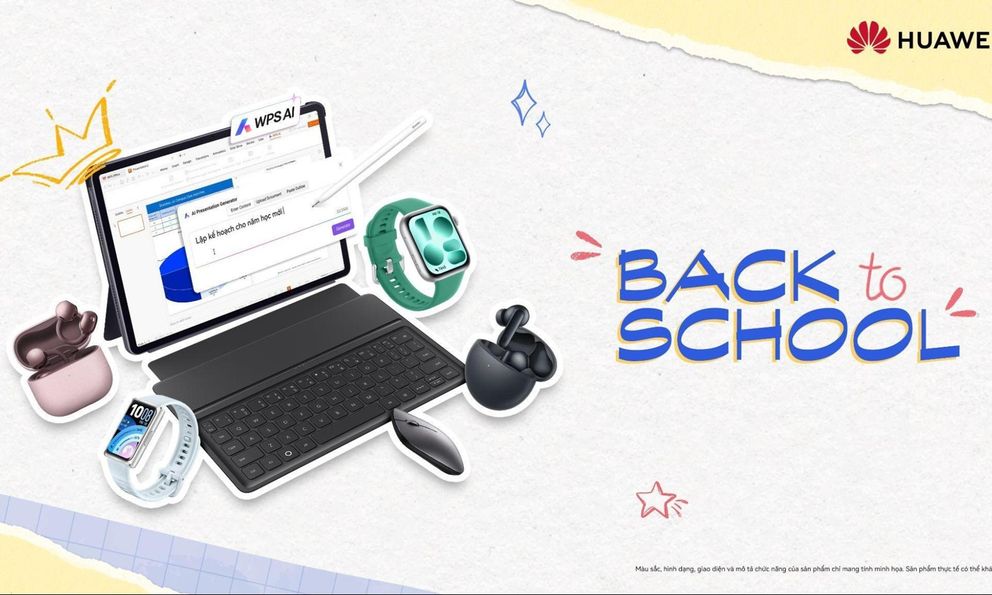 Huawei khởi động Back To School 2026, tung loạt ưu đãi cho máy tính bảng, đồng hồ và tai nghe đến hết tháng 9