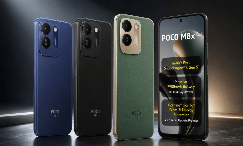 Ra mắt Poco M8x 5G giá rẻ: Chip Snapdragon 4 Gen 5, pin 7.900mAh, sạc ngược 22,5W