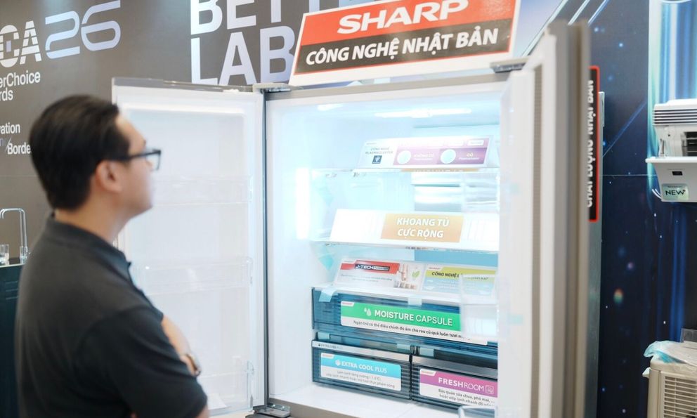 Từ phòng khách đến gian bếp, Sharp mang công nghệ Plasmacluster Ion tới phục vụ cuộc sống