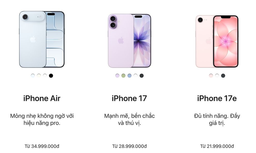Apple vừa tăng giá iPhone đời cũ: iPhone Air giờ ngang giá bản Pro Max, iPhone 17e tăng lên tận 22 triệu