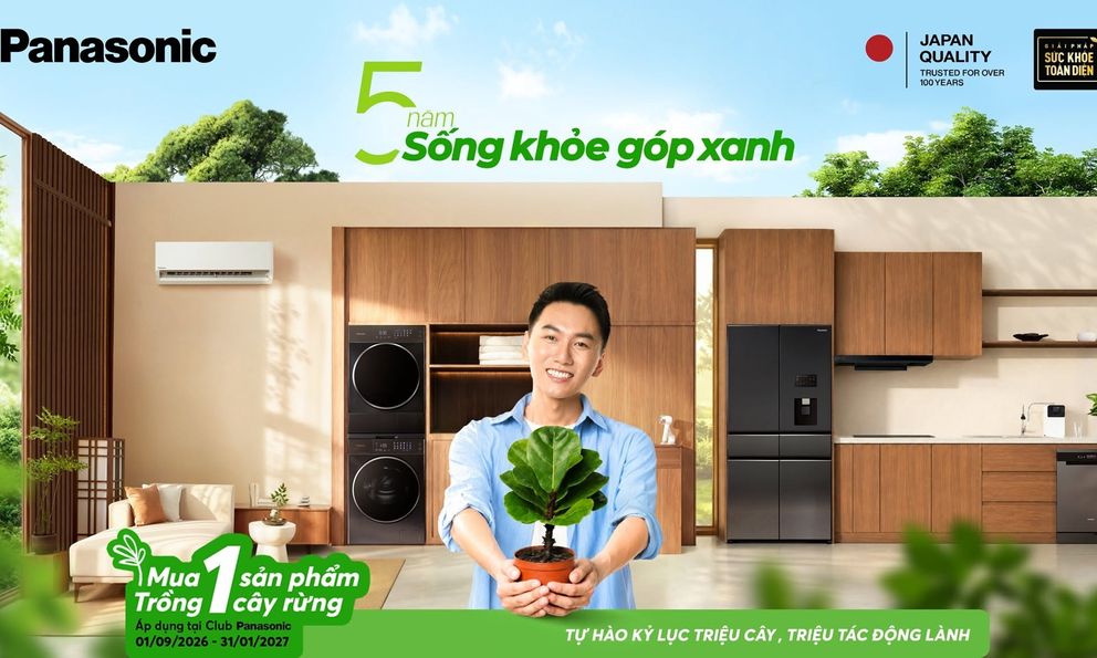 Panasonic tiếp tục hành trình 5 năm phủ xanh Việt Nam, đặt mục tiêu mới sau cột mốc hơn 1 triệu cây