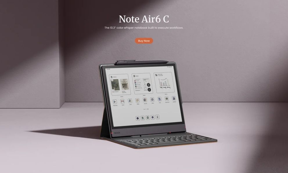 Máy đọc sách màn hình màu Onyx Boox Note Air6 C bất ngờ ra mắt với phần cứng vượt bậc liệu có thực sự đáng tiền?