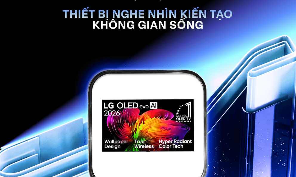 Thiết bị nghe nhìn kiến tạo không gian sống vinh danh LG OLED evo AI W6