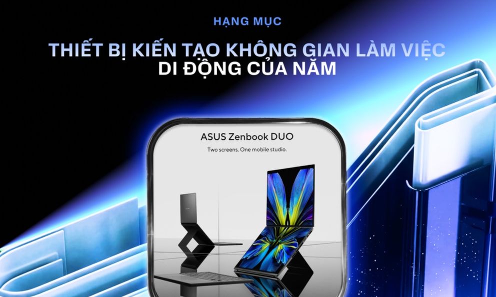 ASUS Zenbook DUO 2026 giành giải 