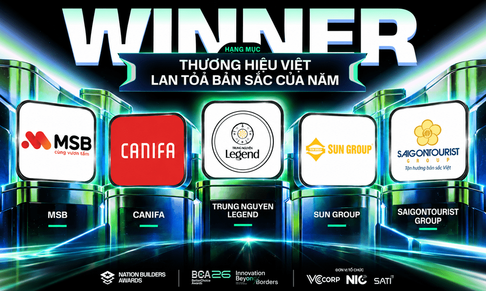 5 thương hiệu chiến thắng trong hạng mục 