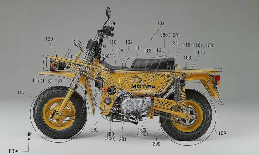 Rò rỉ bằng sáng chế Honda Motra: Huyền thoại xe hai bánh tái xuất với bản xăng và điện