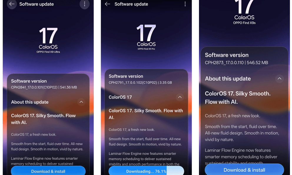 ColorOS 17 cập nhật sớm cho loạt điện thoại OPPO và OnePlus, có cả Find X9 Ultra