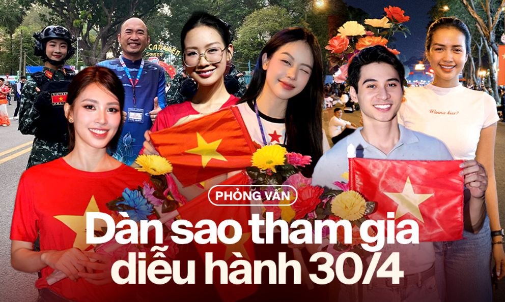 Thanh Thủy, Lan Ngọc, Thúy Ngân và dàn nghệ sĩ Việt tham gia diễu hành ngày 30/4: 