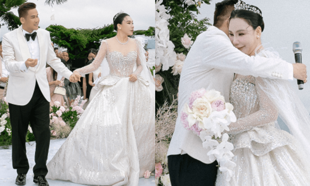 Toàn cảnh đám cưới Hồ Quỳnh Hương: Cô dâu khóc nức nở, khoá môi chú rể tình tứ, thái độ nhà chồng gây chú ý