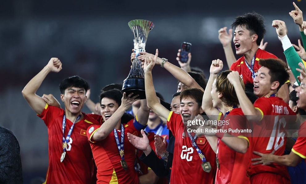 U23 Việt Nam ăn mừng cảm xúc lên ngôi vô địch U23 Đông Nam Á 2025, 