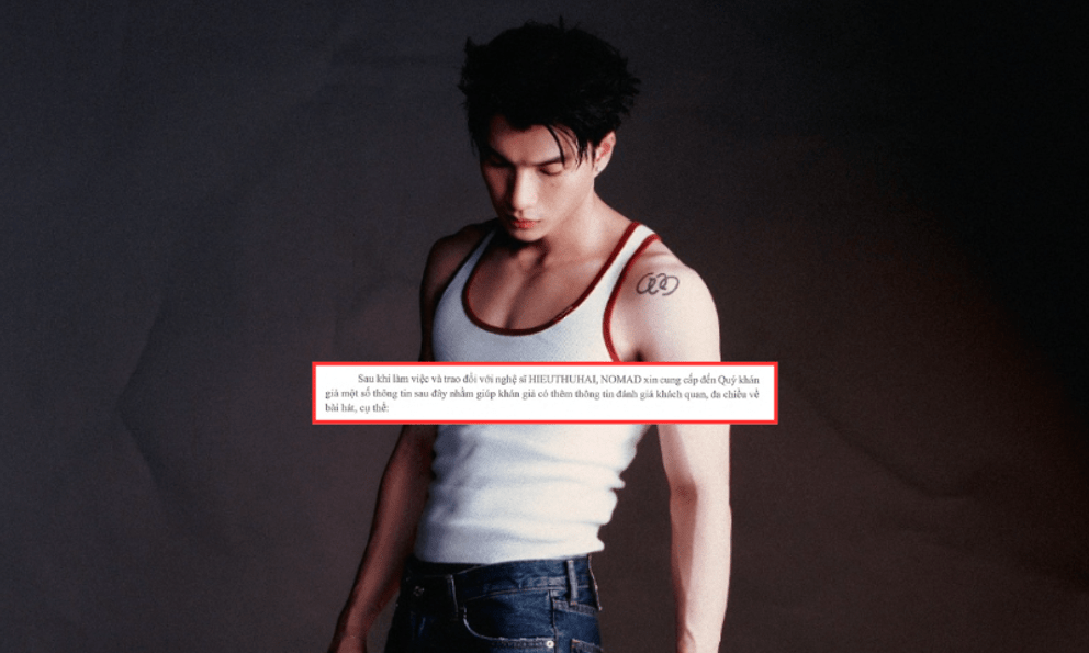 HIEUTHUHAI sẵn sàng phối hợp với các cơ quan chức năng để rà soát bài hát Trình