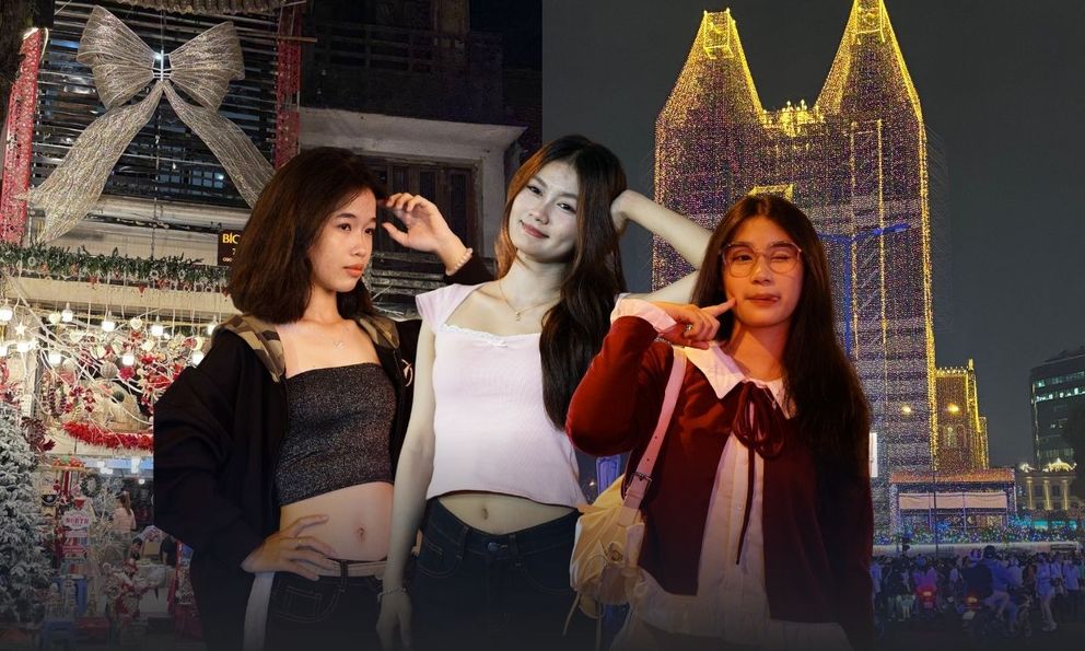 Đêm Noel 24/12: Hàng Mã “merry phát tài”, Nhà thờ Đức Bà nô nức du khách xí chỗ chụp hình