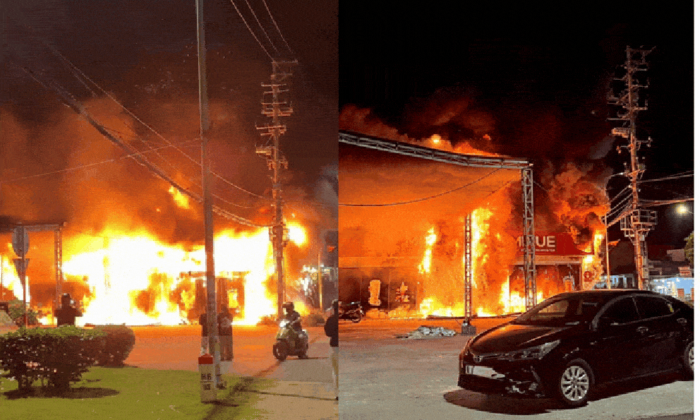 NÓNG: Cháy lớn tại quán Mixue ở Quảng Ninh, lửa bùng dữ dội thiêu rụi cửa hàng khiến nhiều người hốt hoảng