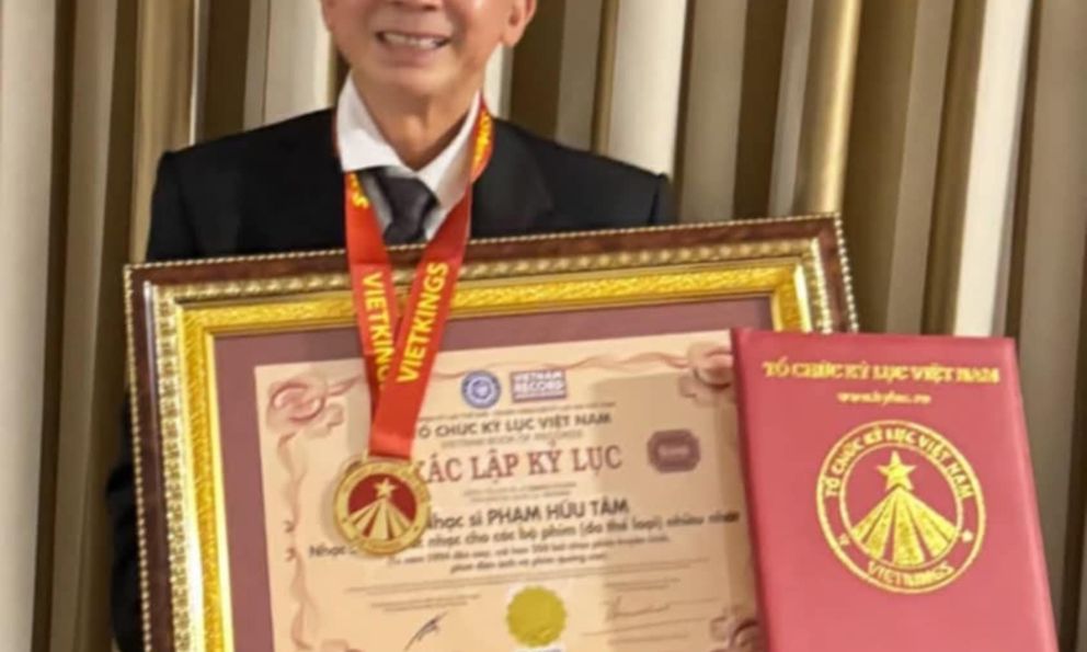 Nhạc sĩ Phạm Hữu Tâm được vinh danh “Kỷ lục gia về sáng tác nhạc phim nhiều nhất”