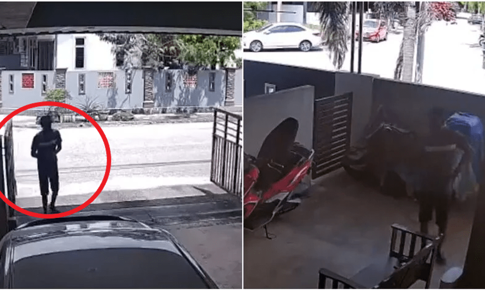 Vừa lái xe vào nhà thì bị kẻ lạ mặt 