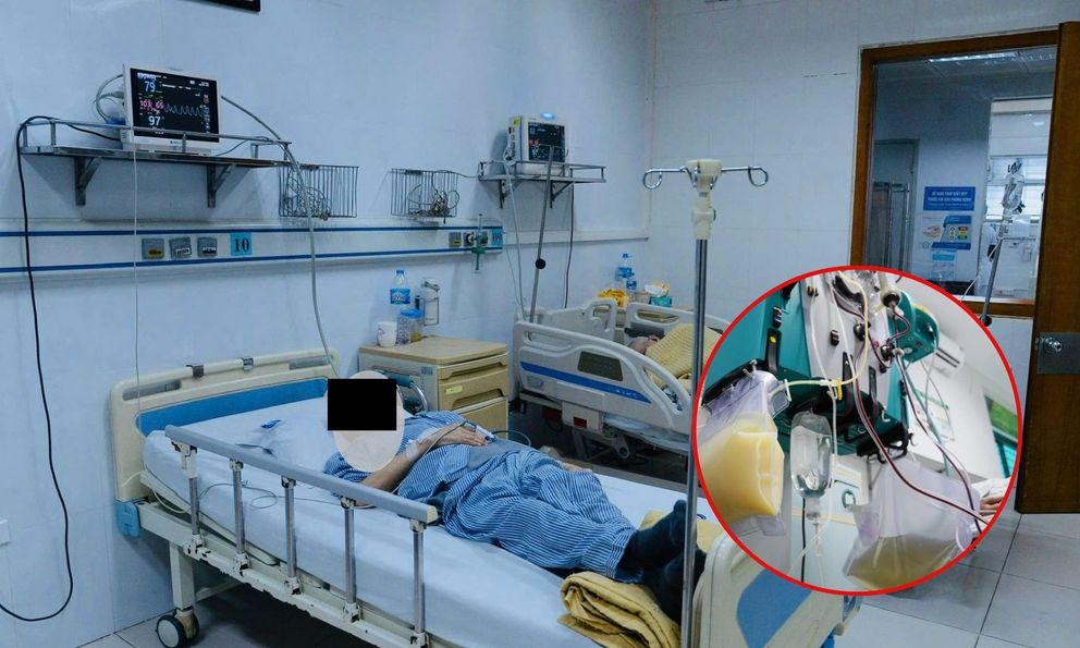 Người đàn ông Hà Nội máu trắng như sữa, 3 ngày liên tiếp phải lọc máu vì loại đồ uống nam giới mê