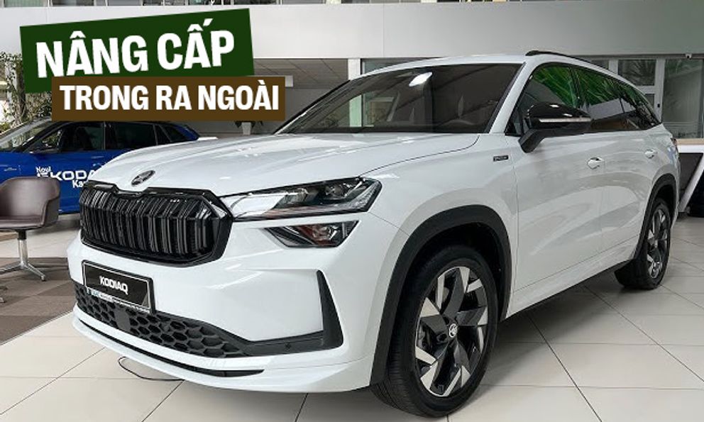 Đại lý báo Skoda Kodiaq 2025 giá tạm tính 1,6 tỷ, giao trước Tết: Có bản thể thao, thêm công nghệ cạnh tranh Santa Fe