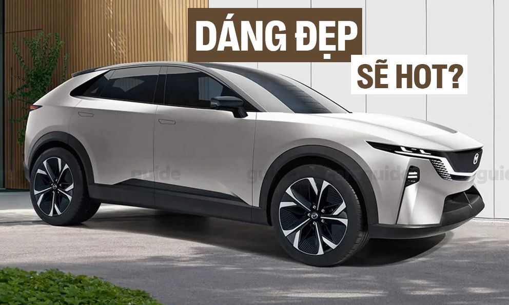 Mazda CX-6e lần đầu lộ diện thực tế: Lớn hơn CX-5, dáng coupe, thiết kế mới lạ, về Việt Nam sẽ hot nếu có hạ tầng