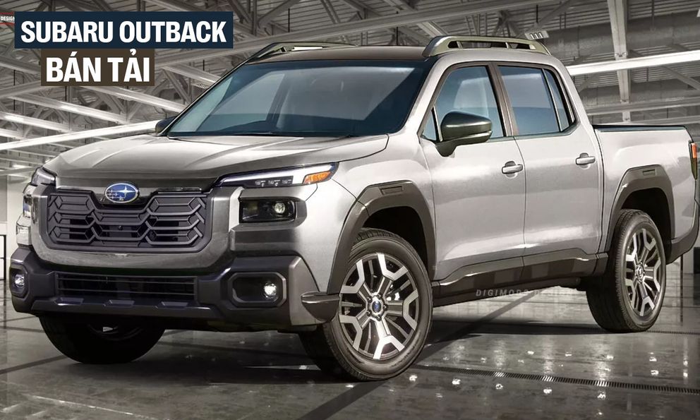 Subaru Outback 2026 mà thành bán tải thế này thì dễ đắt khách: Dáng góc cạnh hầm hố, có thể cạnh tranh đàn em Ranger