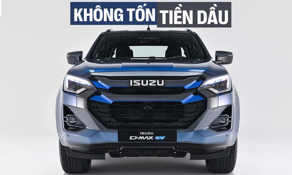 Isuzu D-Max điện ra mắt, ‘phủ đầu’ Ranger, Hilux: Mạnh hơn bản máy dầu, treo êm hơn, chạy 262km/sạc