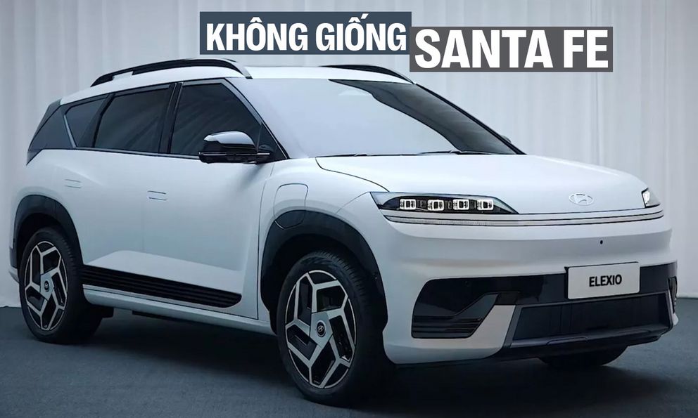 Hyundai Elexio ra mắt: Dáng bo tròn khác hẳn Santa Fe, Palisade, chạy hơn 700km/sạc