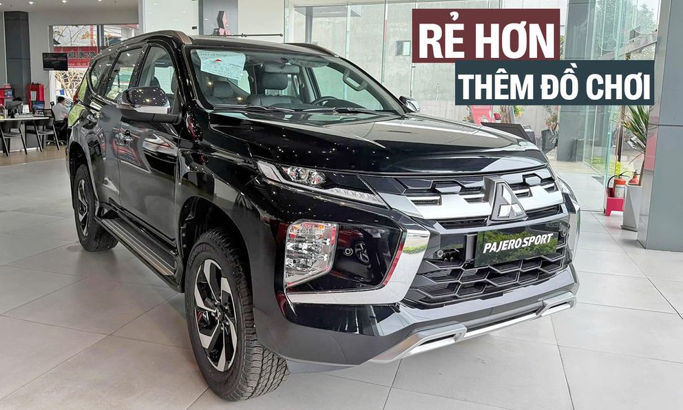 Mitsubishi Pajero Sport 2025 giảm giá còn 1,13 tỷ đồng, đại lý bù thêm nhiều ‘option’ khuyết thiếu cạnh tranh Everest